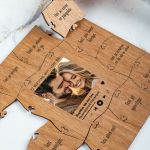 Ξύλινο Παζλ με Φωτογραφία, 12 Λόγοι Αγάπης, Δώρο για Ζευγάρι