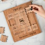 Ξύλινο Παζλ με Βάση & Πλαίσιο, DIY