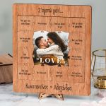 Ξύλινο Παζλ με Βάση & Πλαίσιο, 12 Reasons To Love You