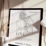 Κορνίζα με Ονόματα και Ημερομηνία, Δώρο Ζευγαριού