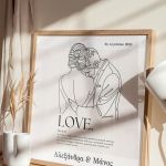 Κορνίζα με Ονόματα και Ημερομηνία, Δώρο Ζευγαριού