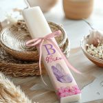 Premium Παιδική Πλακέ Λαμπάδα με Σχέδιο Πεταλούδα