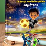 Το Αστέρι του Ποδοσφαίρου - Παραμύθι & Premium Λαμπάδα