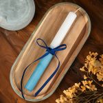 Σετ 3 Κυανόλευκα Δώρα - Παραμύθι, Φωτιστικό & Λαμπάδα