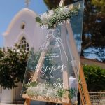 Ταμπέλα Καλωσορίσματος Γάμου με Elegant Fine Lines