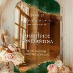 Πινακίδα Διακόσμησης Γάμου με Σχέδιο Warm Welcome