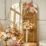 Επιγραφή Καλωσορίσματος Γάμου με Σχέδιο Blooming Floral