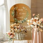 Ταμπέλα Καλωσορίσματος Γάμου με Σχέδιο Blooming Floral