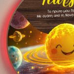 Φωτιστικό Τοίχου με Πλανήτες για Παιδιά & Premium Λαμπάδα