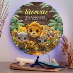 Φωτιστικό Τοίχου Παιδικό με Ζωάκια & Premium Λαμπάδα