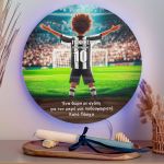 Φωτιστικό Τοίχου με Ασπρόμαυρη Φανέλα & Premium Λαμπάδα