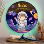 Φωτιστικό Τοίχου με Premium Λαμπάδα και Σχέδιο Αστροναύτη