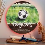 Premium Λαμπάδα με Φωτιστικό Τοίχου και Σχέδιο Ποδοσφαίρο