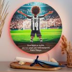 Φωτιστικό Τοίχου με Ασπρόμαυρη Φανέλα & Premium Λαμπάδα