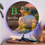 Φωτιστικό Τοίχου για Παιδιά με Δεινόσαυρο & Premium Λαμπάδα