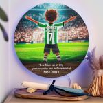 Φωτιστικό Τοίχου με Πράσινη Φανέλα & Premium Λαμπάδα