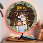 Φωτιστικό Τοίχου με Premium Λαμπάδα και Σχέδιο Ζώα Ζούγκλας