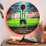 Φωτιστικό Τοίχου με Πράσινη Φανέλα & Premium Λαμπάδα