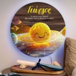 Φωτιστικό Τοίχου με Πλανήτες για Παιδιά & Premium Λαμπάδα