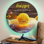 Φωτιστικό Τοίχου με Πλανήτες για Παιδιά & Premium Λαμπάδα