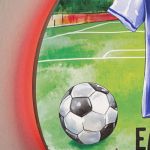 Premium Λαμπάδα με Φωτιστικό Τοίχου και Σχέδιο Μπλε Φανέλα