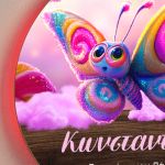 Παιδικό Φωτιστικό Τοίχου με Πεταλούδα & Premium Λαμπάδα