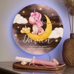 Φωτιστικό Τοίχου με Premium Λαμπάδα και Σχέδιο Unicorn