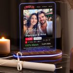 Φωτιστικό Led με Premium Λαμπάδα, Δώρο για Ζευγάρια