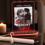 Φωτιστικό με Φωτογραφία & Premium Λαμπάδα, Δώρο για Ζευγάρι