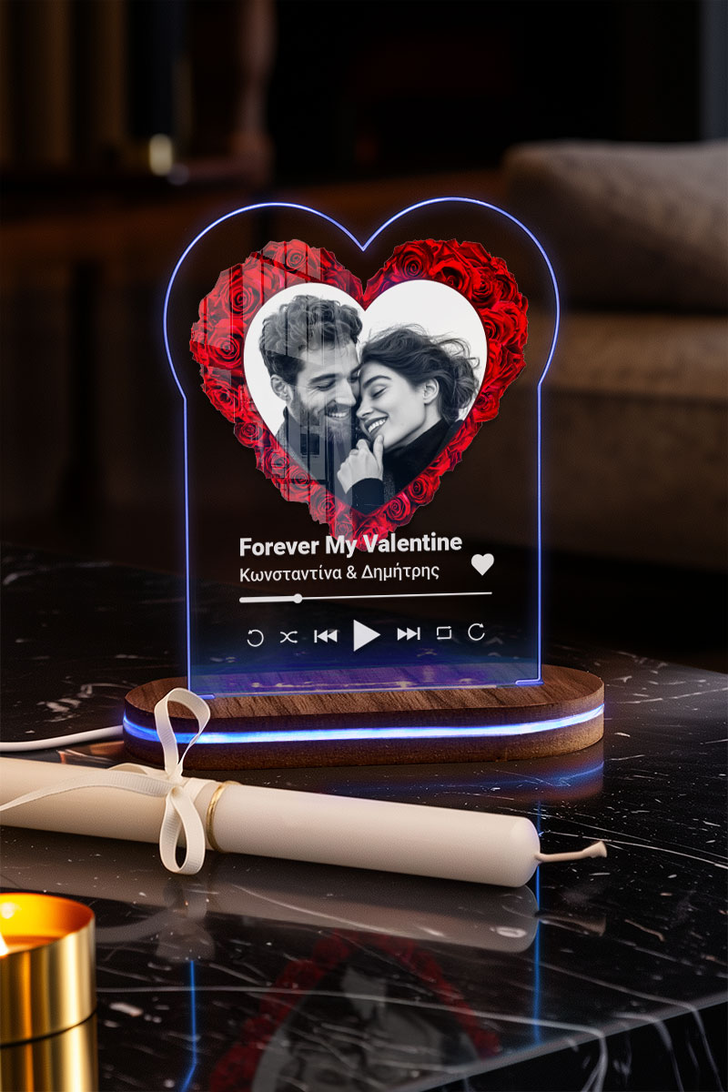 Φωτιστικό Led με Premium Λαμπάδα, Δώρο για Ζευγάρια