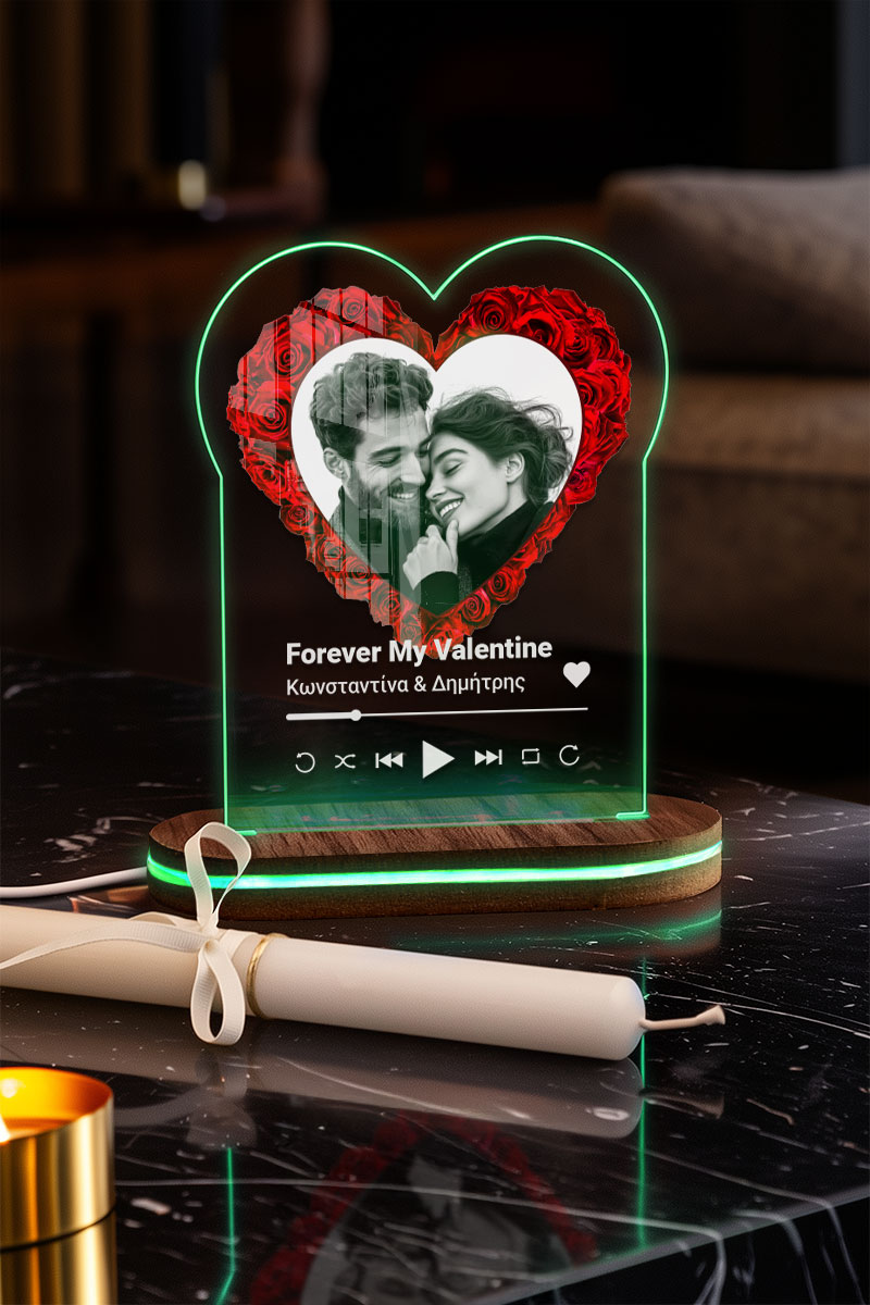 Φωτιστικό Led με Premium Λαμπάδα, Δώρο για Ζευγάρια