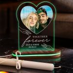 Φωτιστικό με Φωτογραφία & Premium Λαμπάδα, Δώρο για Ζευγάρι
