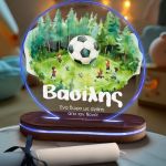 Φωτιστικό Led με Premium Λαμπάδα και Σχέδιο Ποδόσφαιρο