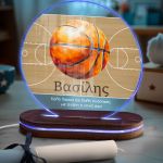 Φωτιστικό Led με Premium Λαμπάδα και Σχέδιο Γήπεδο Μπάσκετ