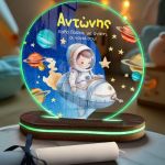 Φωτιστικό Led με Premium Λαμπάδα και Σχέδιο Διαστημόπλοιο