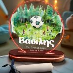 Φωτιστικό Led με Premium Λαμπάδα και Σχέδιο Ποδόσφαιρο