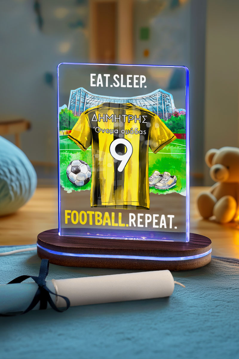 Φωτιστικό Led με Premium Λαμπάδα και Σχέδιο Κίτρινη Φανέλα