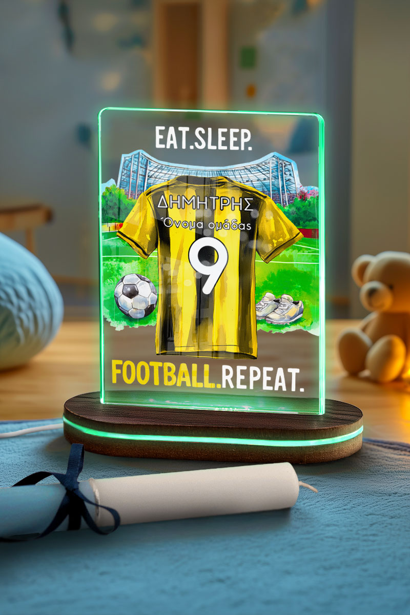 Φωτιστικό Led με Premium Λαμπάδα και Σχέδιο Κίτρινη Φανέλα