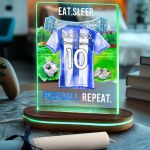 Φωτιστικό Led με Premium Λαμπάδα και Σχέδιο Μπλε Φανέλα