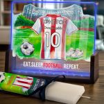 Φωτιστικό Οριζόντιο με Κόκκινη Φανέλα και Premium Λαμπάδα