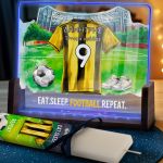 Φωτιστικό Οριζόντιο με Κίτρινη Φανέλα και Premium Λαμπάδα