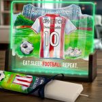 Φωτιστικό Οριζόντιο με Κόκκινη Φανέλα και Premium Λαμπάδα