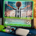 Φωτιστικό Οριζόντιο με Ασπρόμαυρη Φανέλα και Premium Λαμπάδα