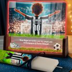 Φωτιστικό Οριζόντιο με Ασπρόμαυρη Φανέλα και Premium Λαμπάδα