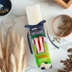 Φωτιστικό Οριζόντιο με Κόκκινη Φανέλα και Premium Λαμπάδα