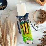 Φωτιστικό Οριζόντιο με Κίτρινη Φανέλα και Premium Λαμπάδα