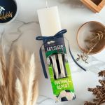 Φωτιστικό Οριζόντιο με Ασπρόμαυρη Φανέλα και Premium Λαμπάδα