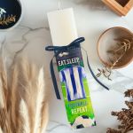 Φωτιστικό Οριζόντιο με Γαλάζια Φανέλα και Premium Λαμπάδα