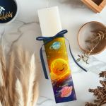 Φωτιστικό Οριζόντιο με Σχέδιο Πλανήτες και Premium Λαμπάδα