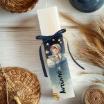 Πασχαλινή Λαμπάδα Πλακέ με Θέμα Πλανήτες και Άστρα για Παιδιά